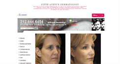 Desktop Screenshot of fifthavenuedermatology.org